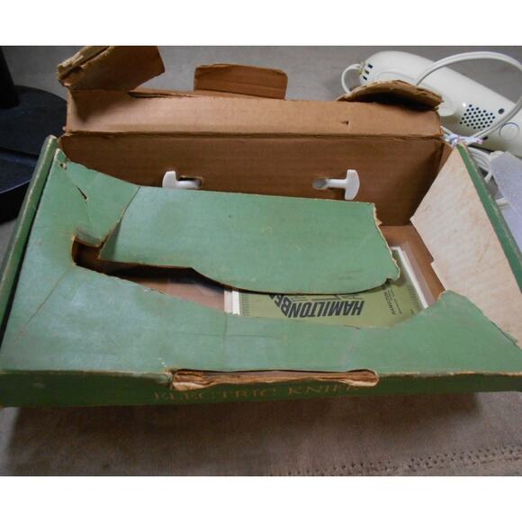 Vintage Hamilton Beach Electric Knife Model 296 Works Avocado Box & Manual - Picture 8 of 12